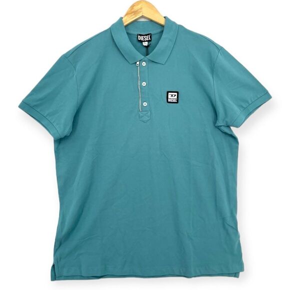 ~DIESEL Men's Harry Zip Placket Polo NWT XXL